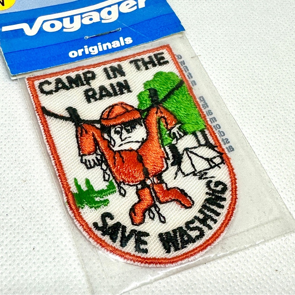 Voyager Vintage Patch camping theme